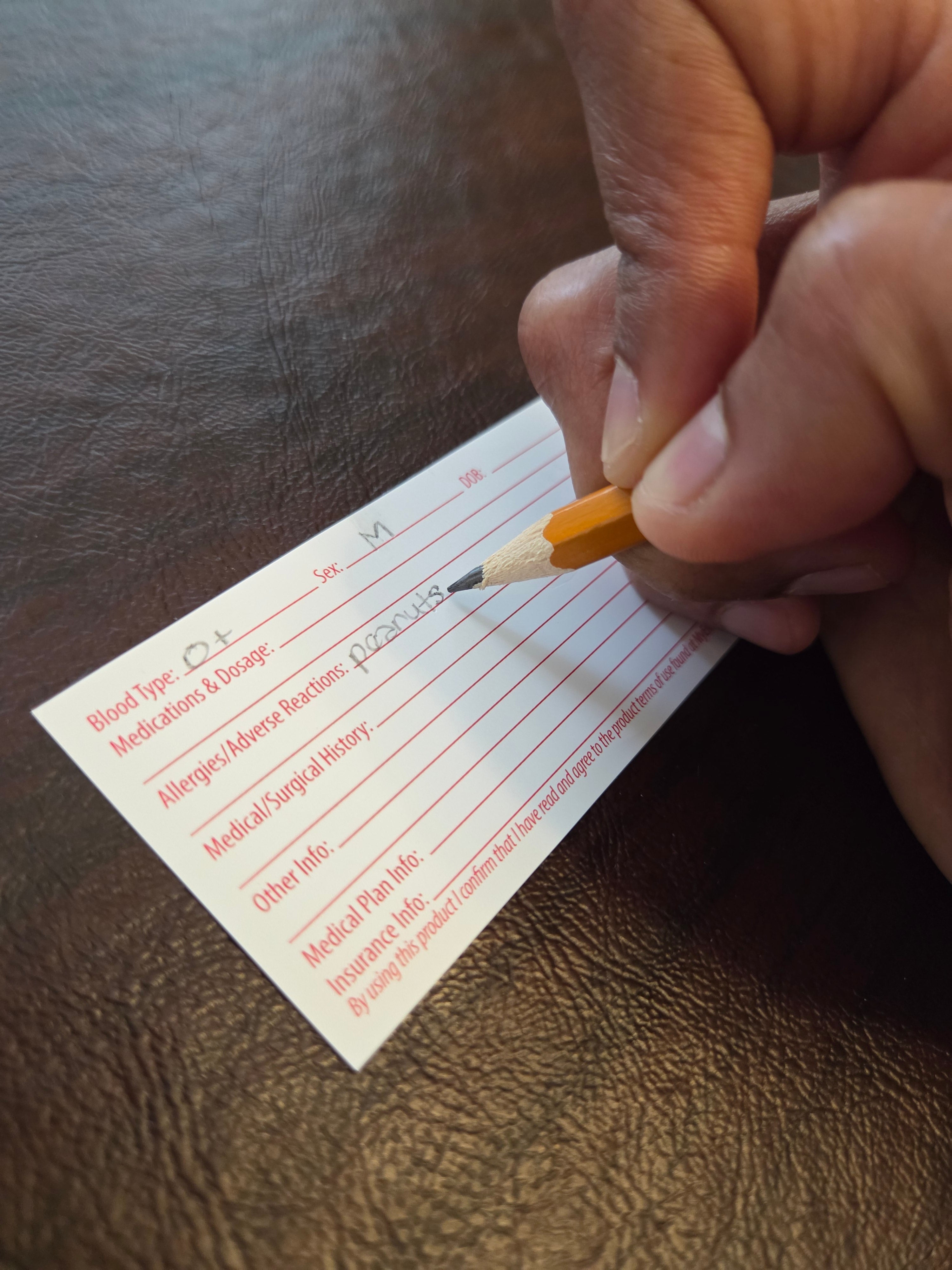 My Emergency Information Tag (CRC) - Single