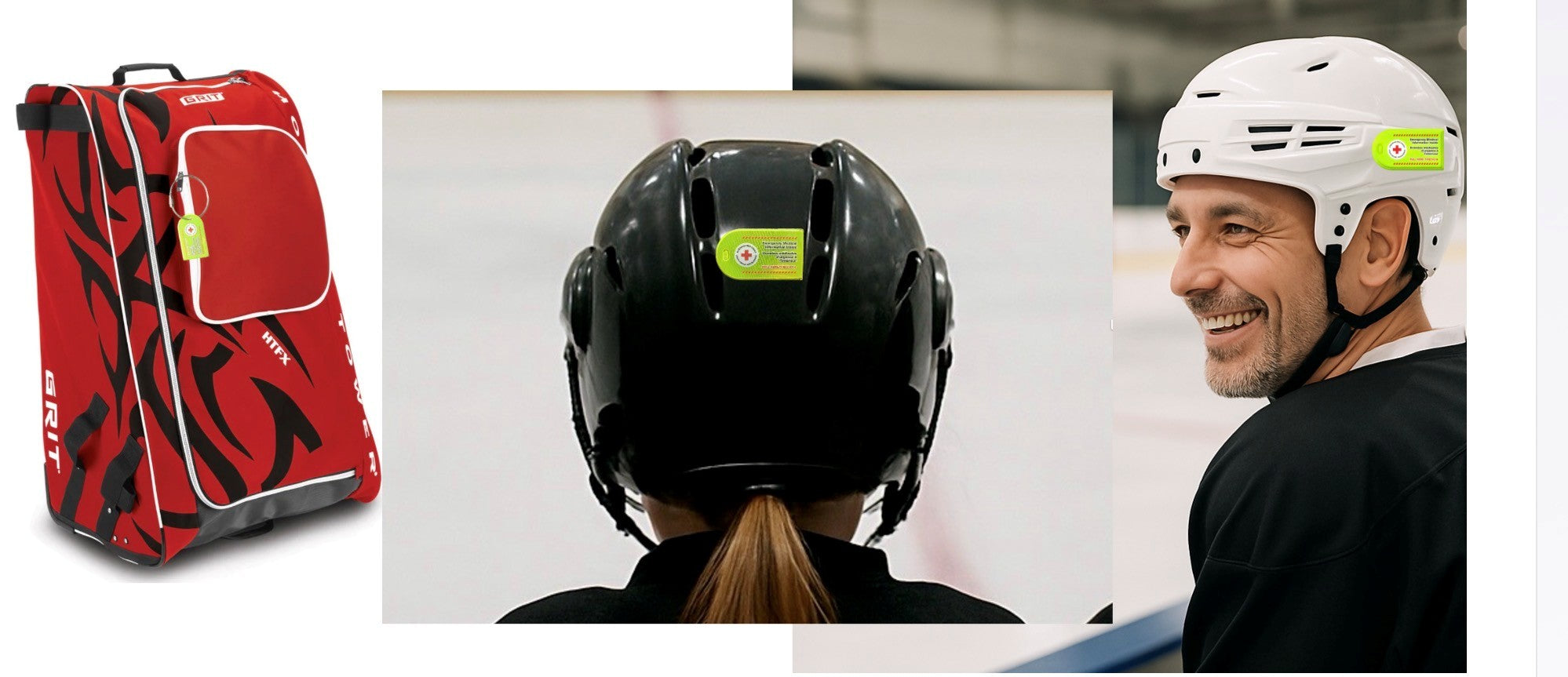 Ensemble d'identification médicale et d'urgence avec étiquette 911 (lot de 2) pour siège auto