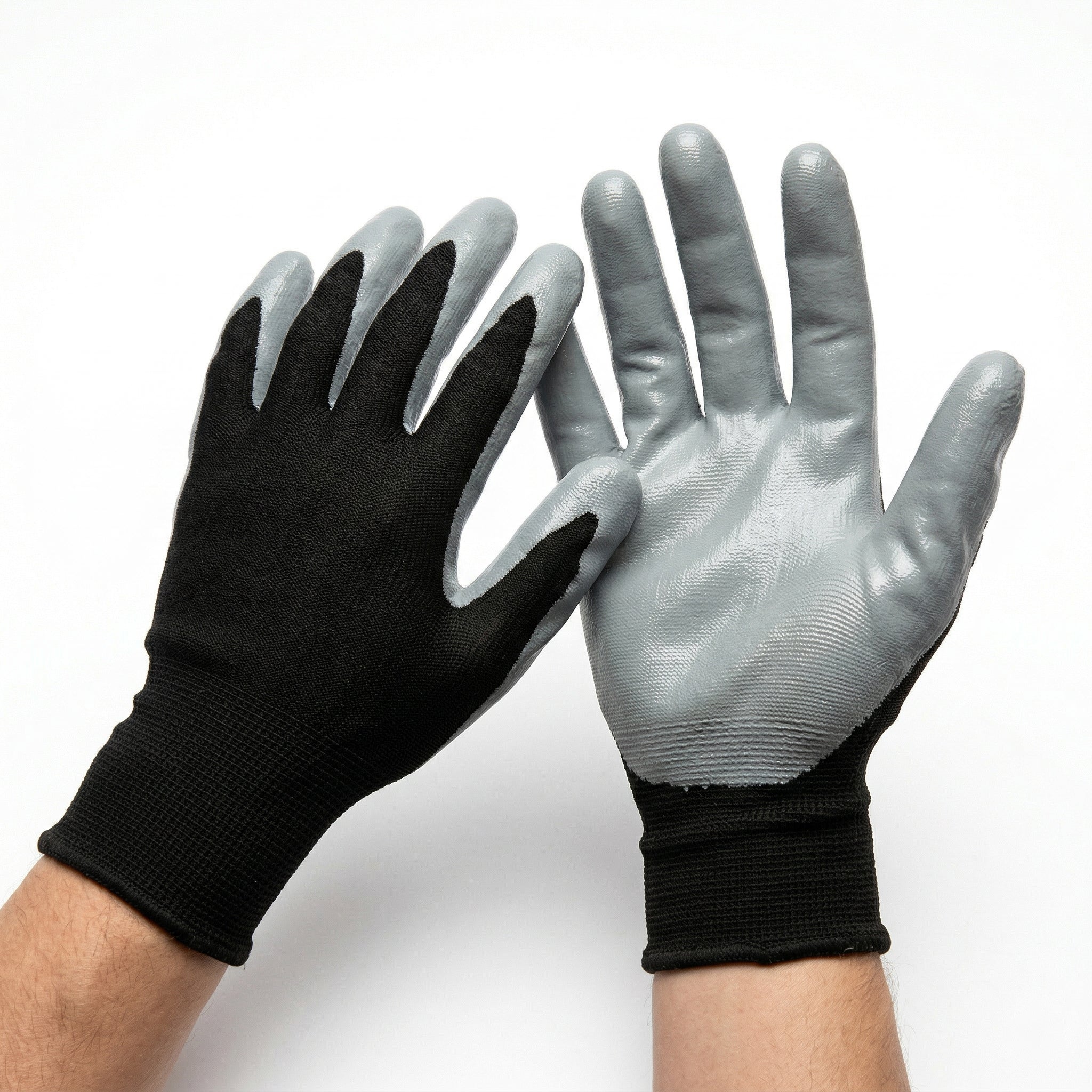 Gants de travail trempés en nitrile