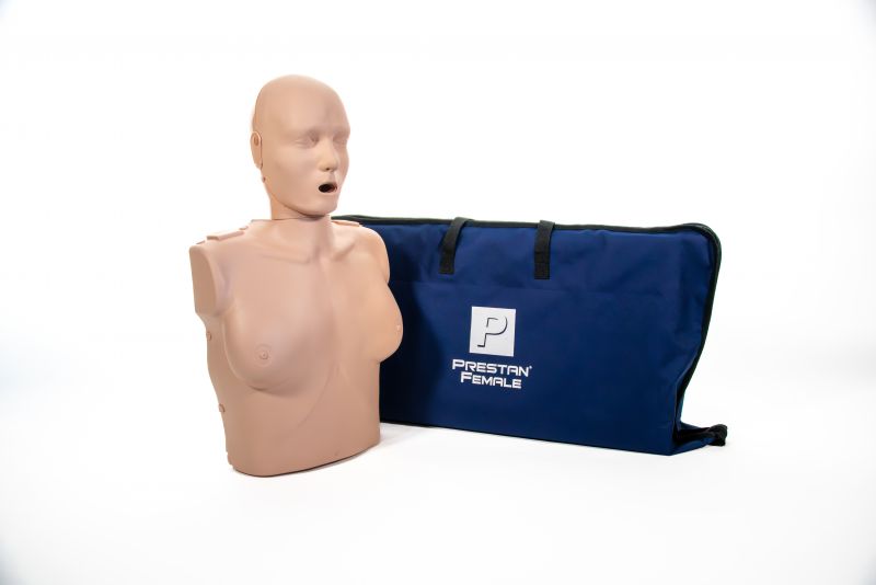 <tc>Mannequin professionnel féminin adulte PRESTAN avec CPR Feedback sur la réanimation cardio-pulmonaire</tc>