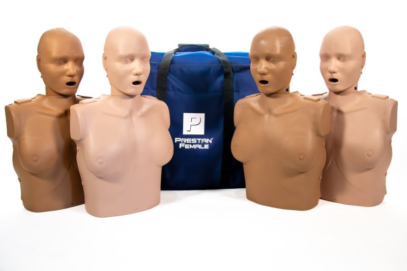 <tc>Mannequin professionnel féminin adulte PRESTAN avec CPR Feedback sur la réanimation cardio-pulmonaire</tc>