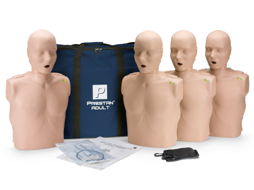 Mannequins de formation à la RCP pour adultes Prestan Professional, peau moyenne, lot de 4