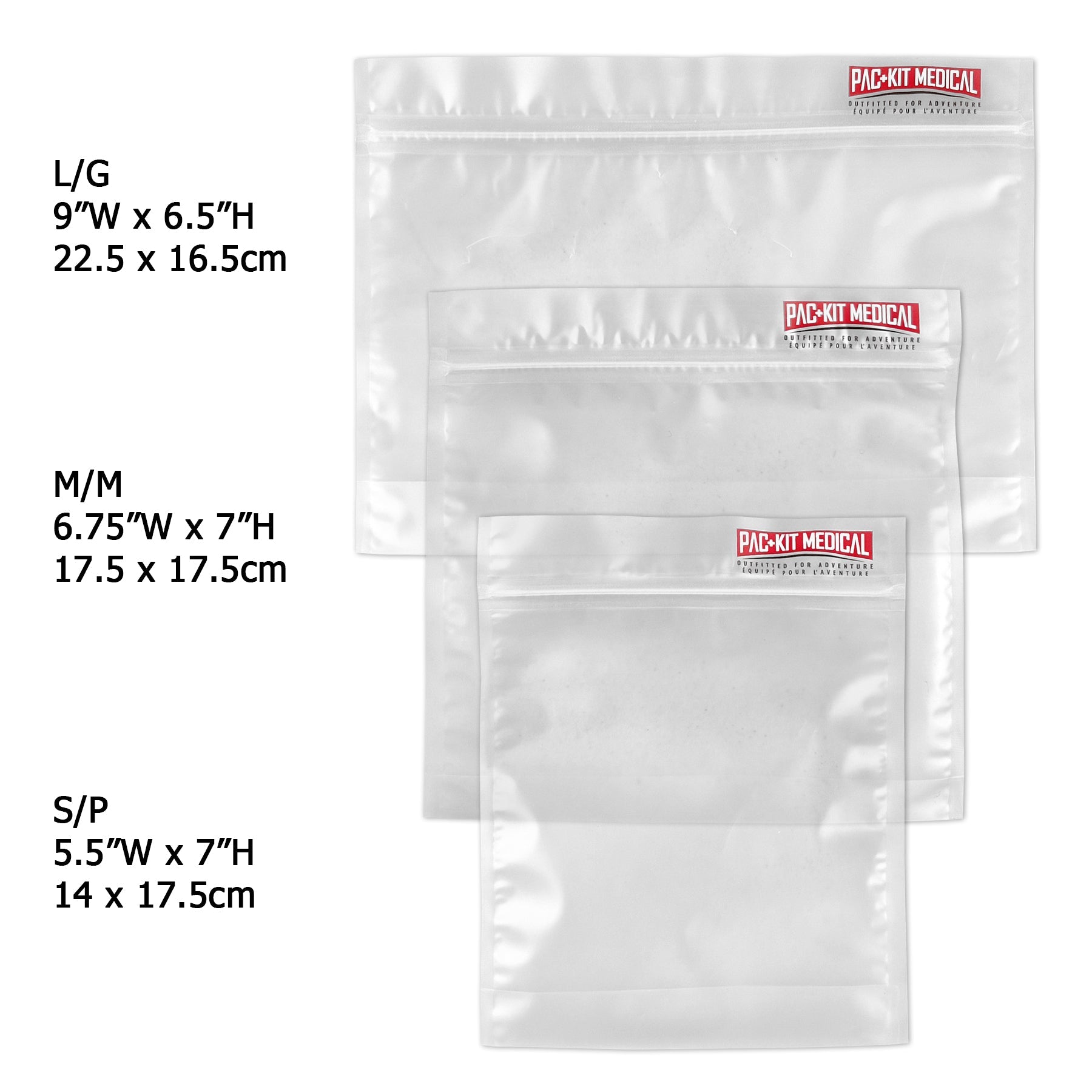 Water Resistant Pouches - Medium - 6.75" x 7"