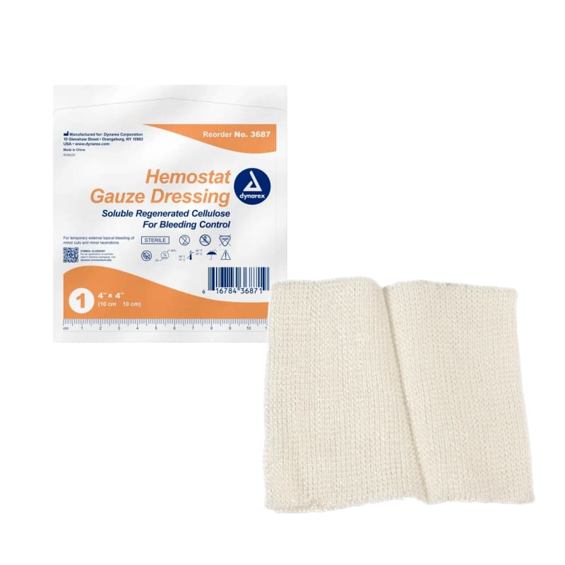 Dynarex Hemostat Gauze Dressing - 4" x 4"