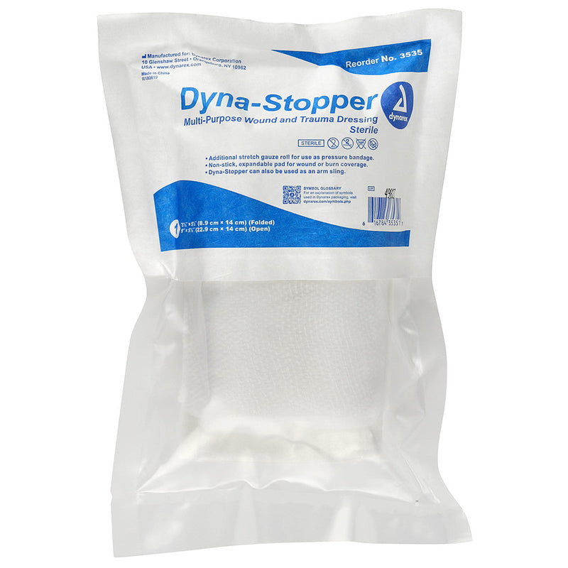 Pansement traumatologique Dynarex Dyna-Stopper, 3 1/2" x 5 1/2"